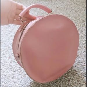 Leather round bag